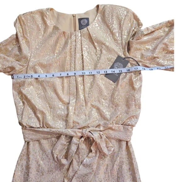 Vince Camuto Woman's Dress Leopard-print Tie-detail Blouson long sleeves Mini - Picture 7 of 12